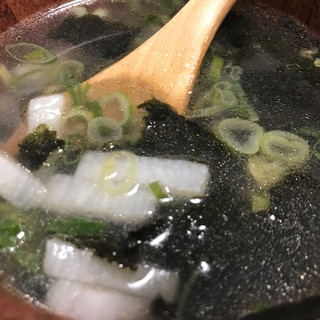 長芋とのりの中華スープ